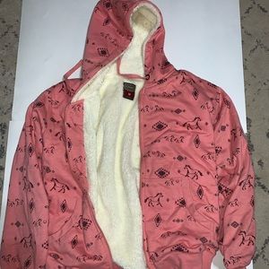 Fleece lined jacket